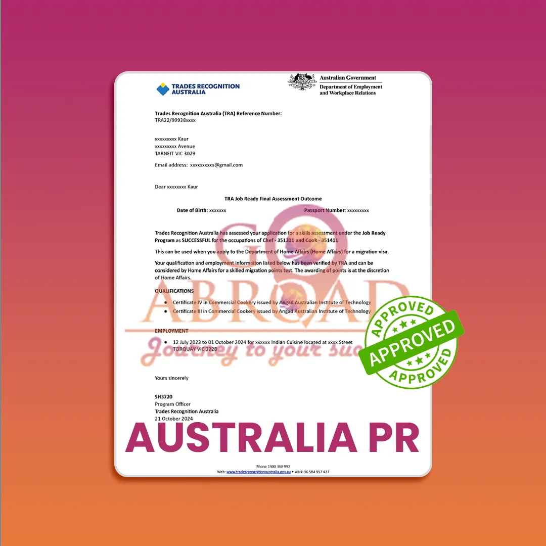 Students reviewing documents after student visa approval